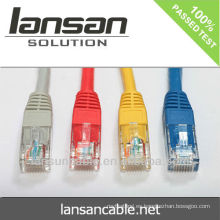 Cable de remiendo cat6a utp 24AWG, pase prueba FLUKE